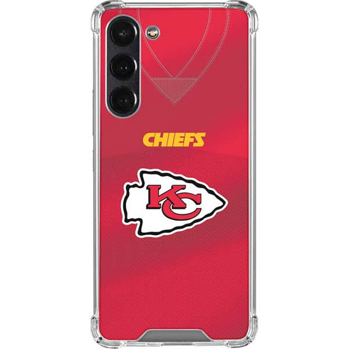NFL Kansas City Chiefs Team Jersey Galaxy S24 FE Clear Case